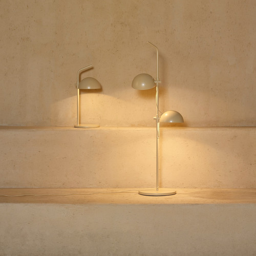SOMMARLÅNKE LED decorative table lamp, beige/battery-operated outdoor, 45 cm