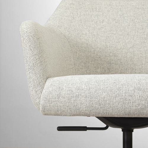 TOSSBERG / MALSKÄR Swivel chair, Gunnared beige/black