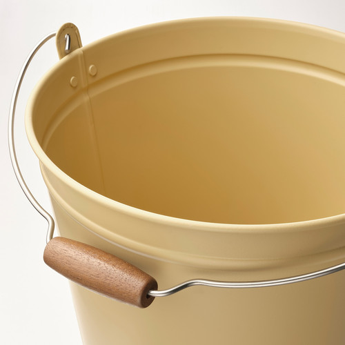 ÅKERBÄR Bucket/plant pot, in/outdoor yellow, 10 l