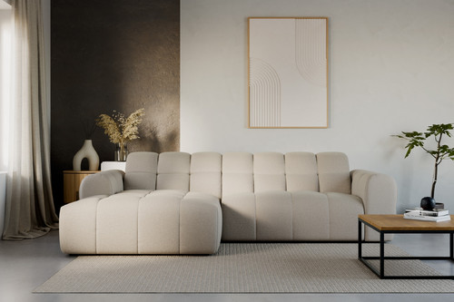 Corner Sofa Aleria Mini, left, light beige