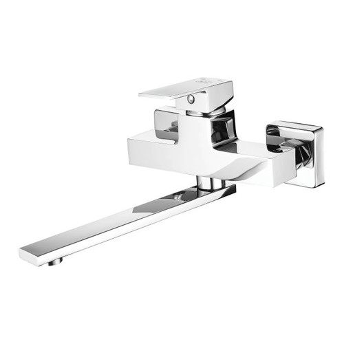 Laveo Kitchen Tap Kvadrato, wall-mounted, chrome