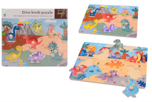 Joueco Children's Knob Puzzle DINO 1pc, assorted, 18m+