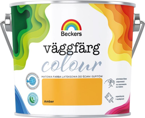 Beckers Matt Latex Paint Vaggfarg Colour 2.5l amber