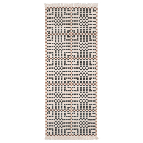 VAMDRUP Rug, flatwoven, handmade/multicolor, 80x200 cm