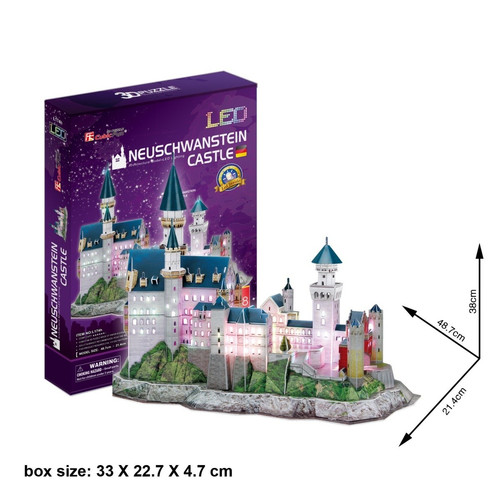 Cubic Fun 3D Puzzle Neuschwanstein Castle 128pcs 8+