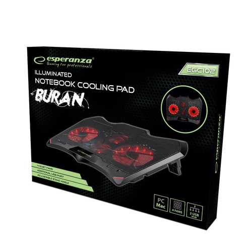 Esperanza Gaming Notebook Cooling Pad Buran