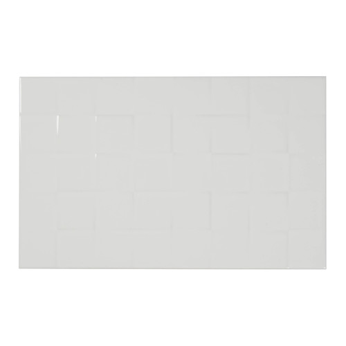 Decorative Tile Alexandrina Cersanit 25 x 40 cm, white, 1.2 m2