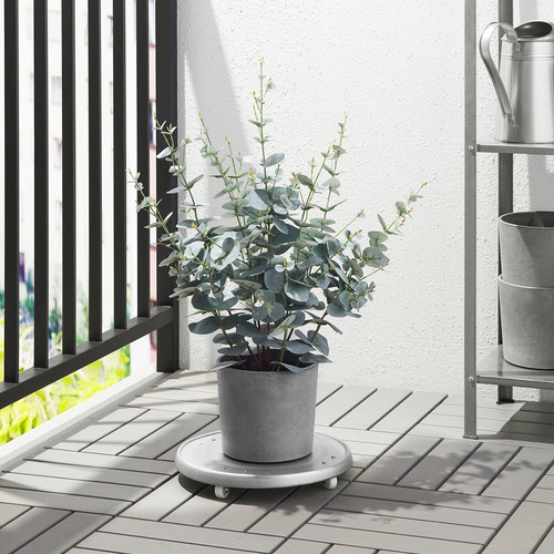 BOYSENBÄR Plant pot, in/outdoor light grey, 15 cm