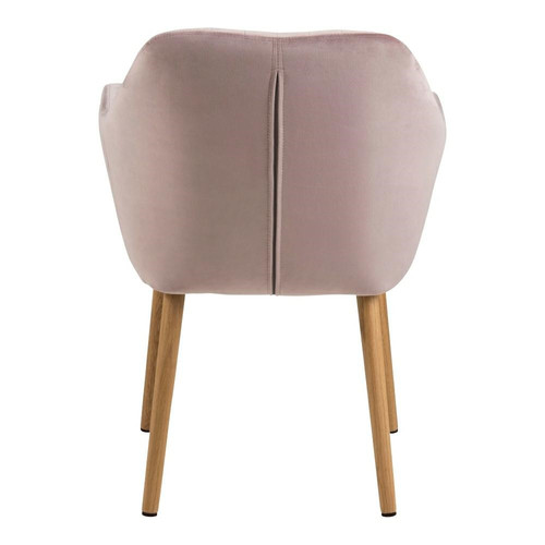 Upholstered Chair Emilia Velvet, dusty rose