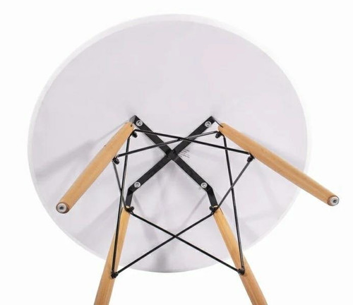 Table DTW 100cm, white/wood