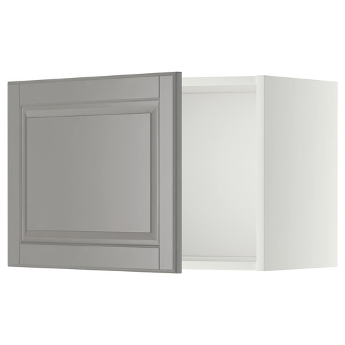 METOD Wall cabinet, white/Bodbyn grey, 60x40 cm