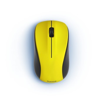 Hama Optical Wireless Mouse 3-button MW-300 V2, yellow