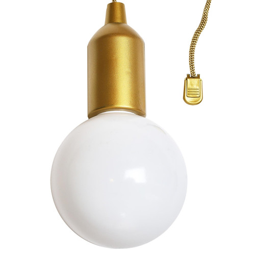 Pendant LED Lamp L, battery-operated, gold