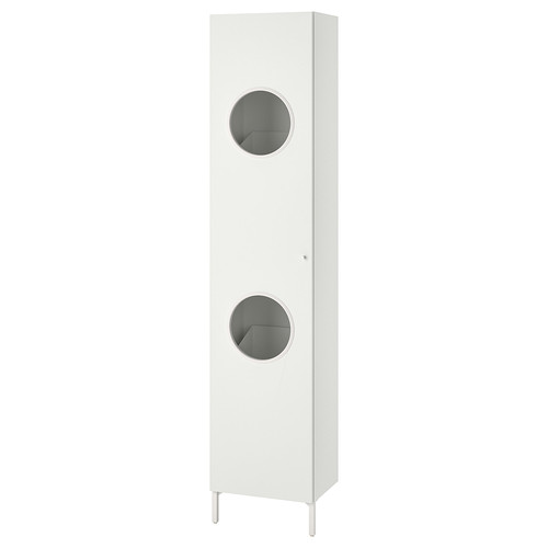 NYSJÖN Laundry cabinet, white, 40x190 cm