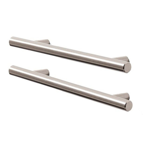 GoodHome T-bar Cabinet Handle Annatto 188 mm, silver, 2 pack