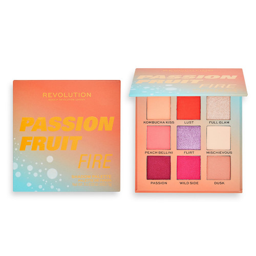 Makeup Revolution Hot Shot Passion Fruit Fire Eyeshadow Palette Vegan