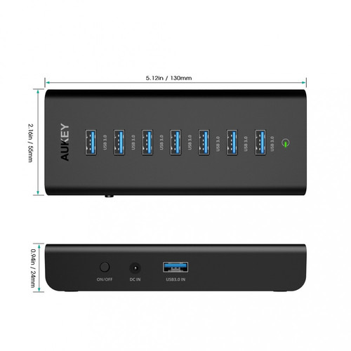 Aukey CB-H36 USB A to USB3.0 Hub