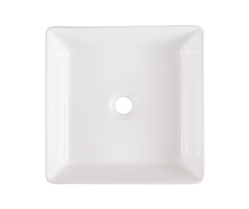 Ceramic Countertop Basin GoodHome Padma 38.5x38.5cm, white