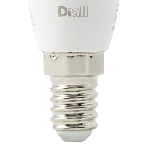 Diall LED Bulb C35 E14 650lm 4000K
