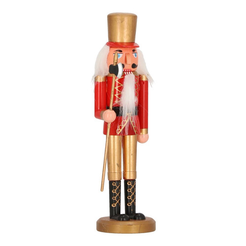 Nutcracker Christmas Decoration 28cm, gold hat