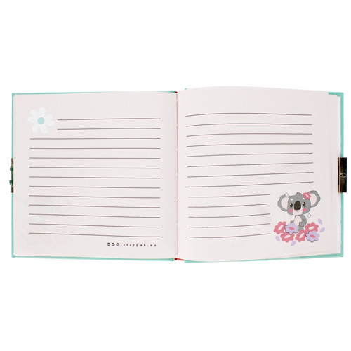 Diary with Padlock Koala