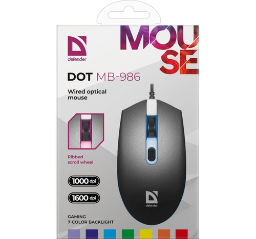 Defender Optical Wired Gaming Mouse DOT MB-986