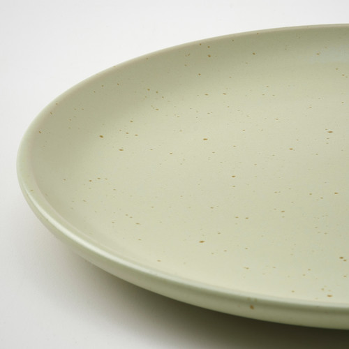 MOSSMAL Side plate, dot pattern/light green, 18 cm