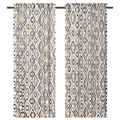 ÄNGSKOVALL Curtains, 1 pair, 145x300 cm, multicolour