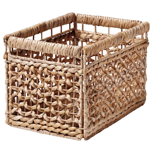 TÄTING Basket, water hyacinth/natural, 35x25x25 cm