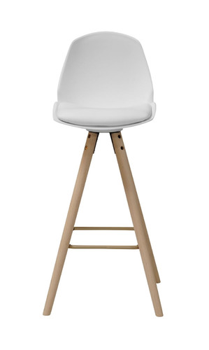 Bar Stool Oslo, wood/white