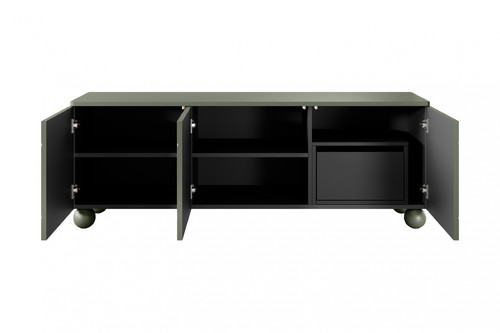 TV Cabinet Sonatia II 150 cm, with internal drawer, olive