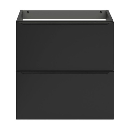 Goodhome Wall-mounted Basin Cabinet Imandra Slim 60cm, matt black