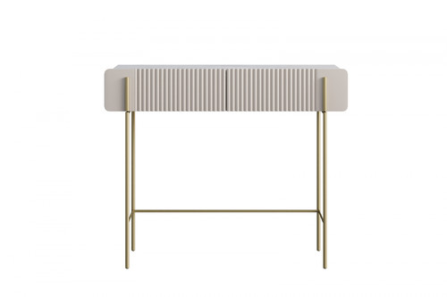 Dressing Table Malmi 100 cm, cashmere, crema bianca, gold