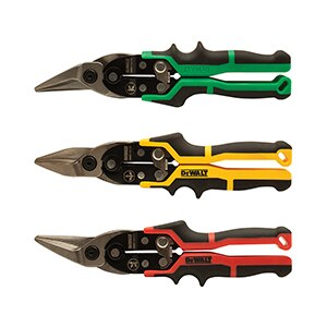 DeWalt Ergo Aviation Snips, 3 pack