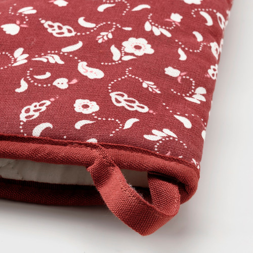 INAMARIA Oven glove, patterned/red