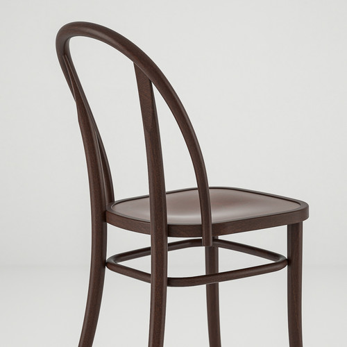 NORDVIKEN / SKOGSBO Table and 2 chairs, black/dark brown, 74/104 cm