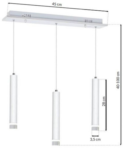 Pendant Lamp LED Alba 3 x 5 W