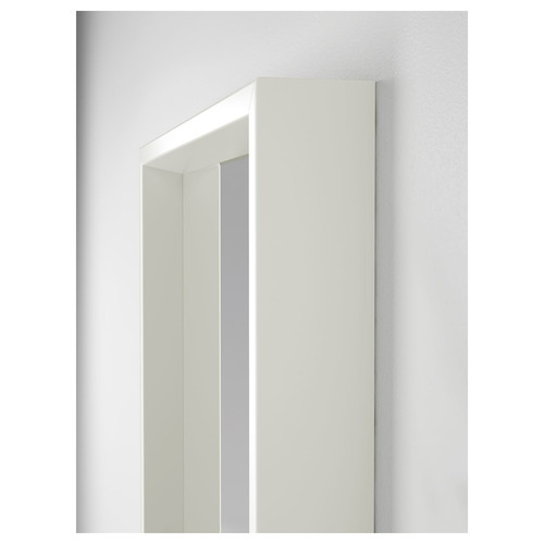 NISSEDAL Mirror, white, 40x150 cm