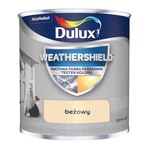 Dulux Colour Tester Weathershield Exterior Paint 250ml beige