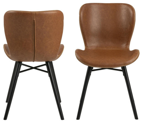 Chair Batilda Retro, brandy/black