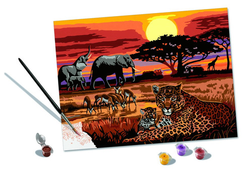 Ravensburger Painting By Numbers CreArt African Landscape 7+