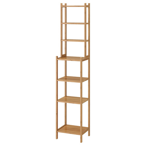 RÅGRUND Shelving unit, bamboo, 33 cm