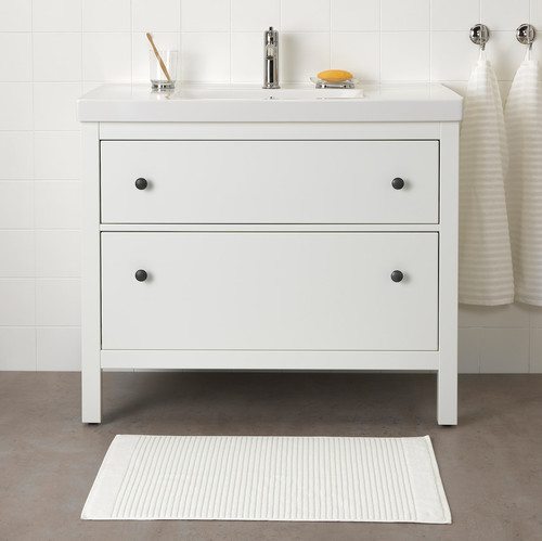 ALSTERN Bath mat, white, 50x80 cm