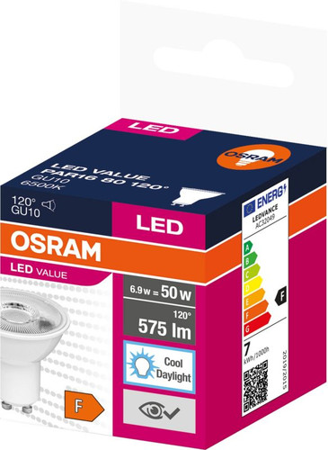 LED Bulb GU10 575lm 6500K 120°