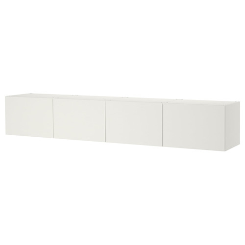 PLATSA Wall storage, white Fonnes, white, 240x42x40 cm