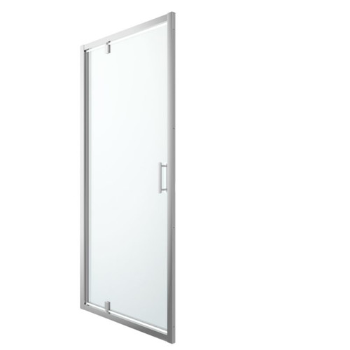 GoodHome Pivot Shower Door Beloya 100 cm, chrome/transparent