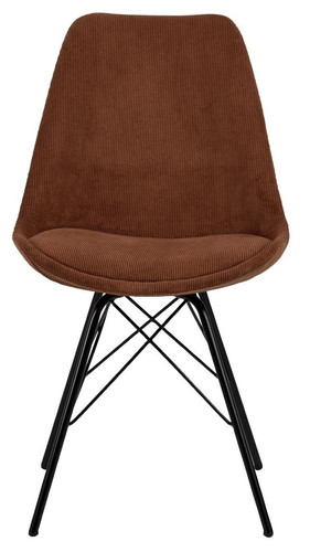 Dining Chair Eris, corduroy, copper