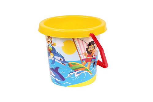 Beach Sand Bucket for Kids Dinosaurs 16cm, 1pc, assorted colours