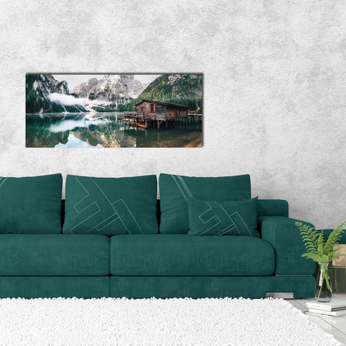 Picture Glasspik Tyrol Lake 50 x 125 cm