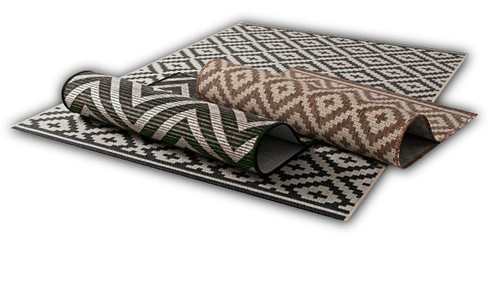 Rug Flox 150 x 200 cm, zigzag/anthracite